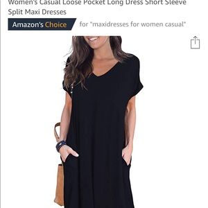 Women’s loose spilt maxi dress